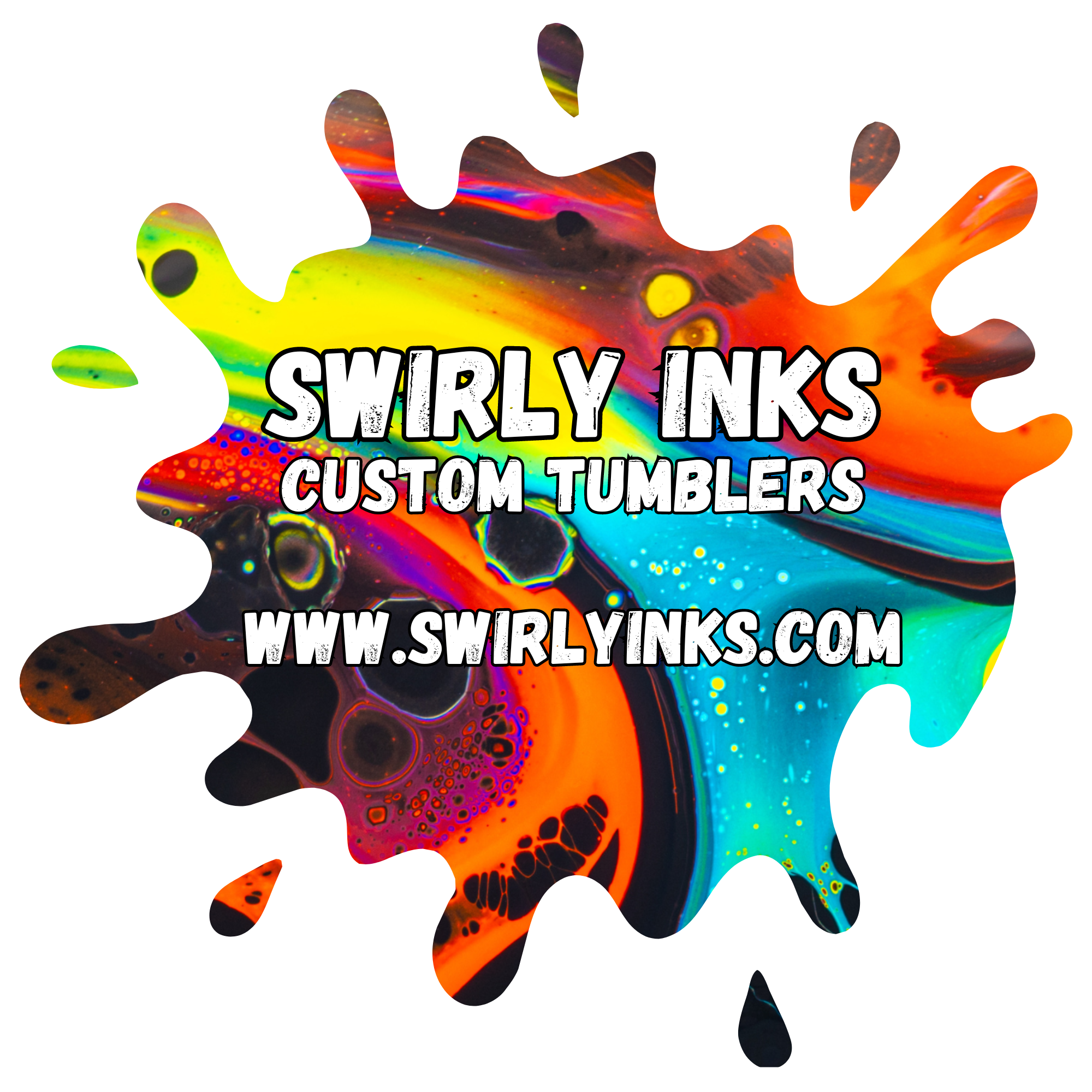 Swirly Inks N Glittered Designs