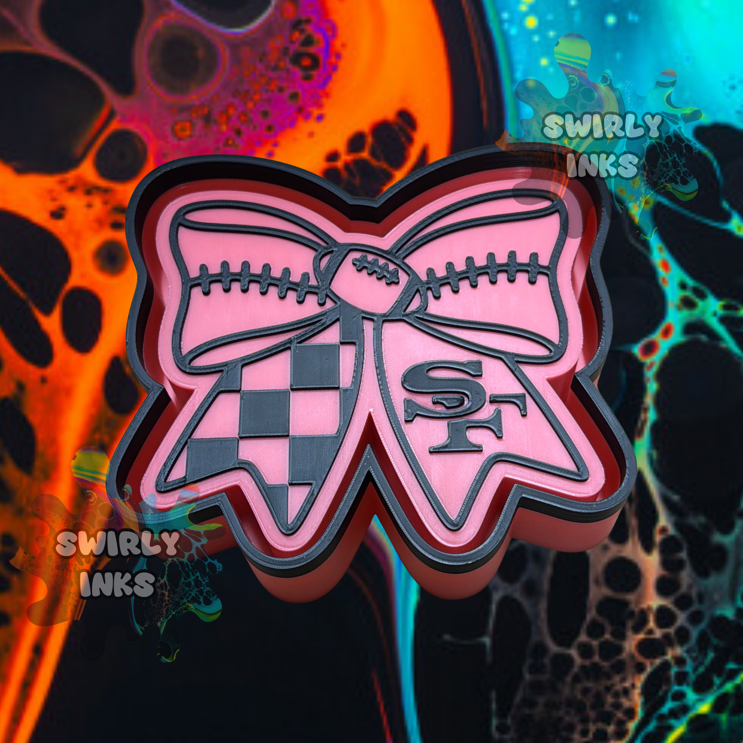 49ers Bow Freshie Mold