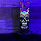 3D Skull (#4) Tumbler - Black light Activated Ink