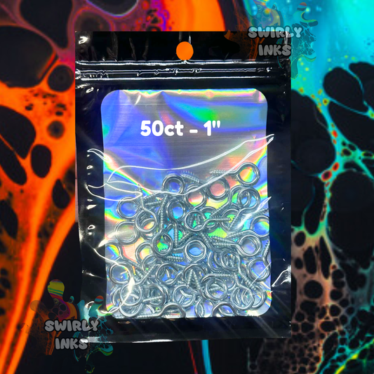 50 qty 1" Freshie Eye Screws