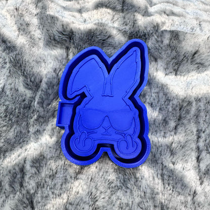 Middle Fingers Bunny Freshie Mold