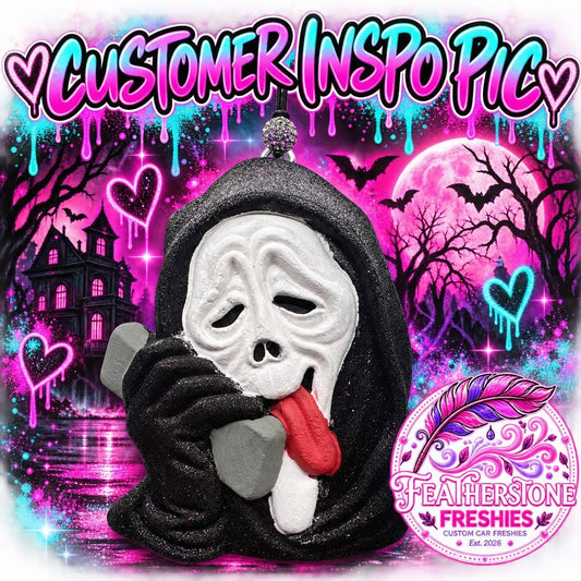 3D Ghost Face on Phone Freshie Mold