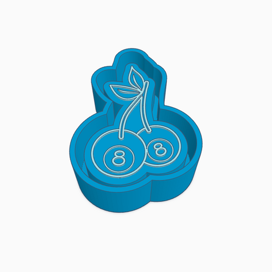 8 Ball Cherry Freshie Mold