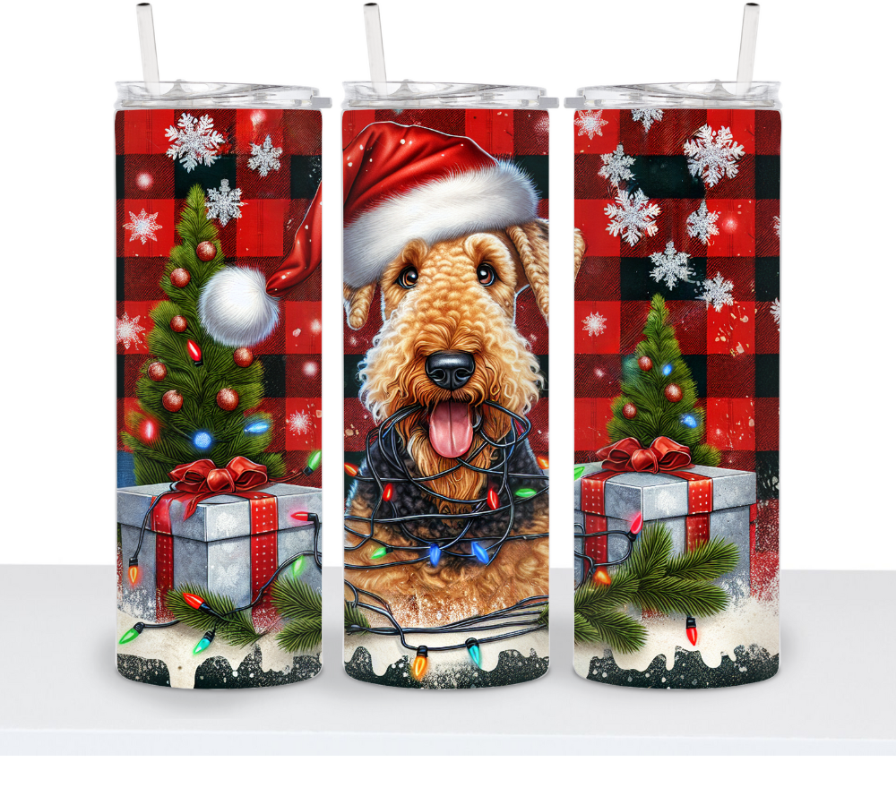 Christmas Dogs with Lights