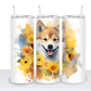 Dogs with Sunflowers