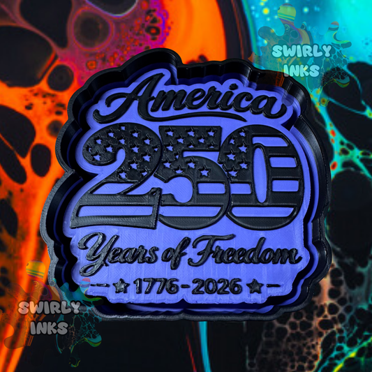 America 250 Years Freshie Mold