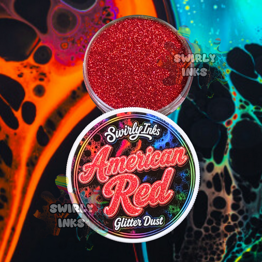 American Red Glitter Dust 1oz