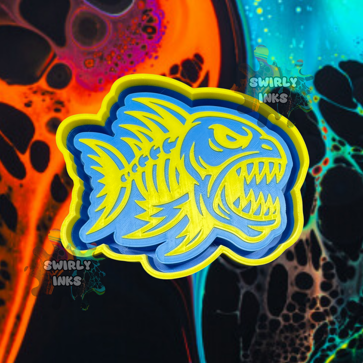 Angry Fish Freshie Mold