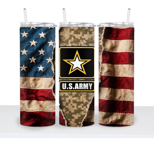 Army Flag 20oz Tumbler