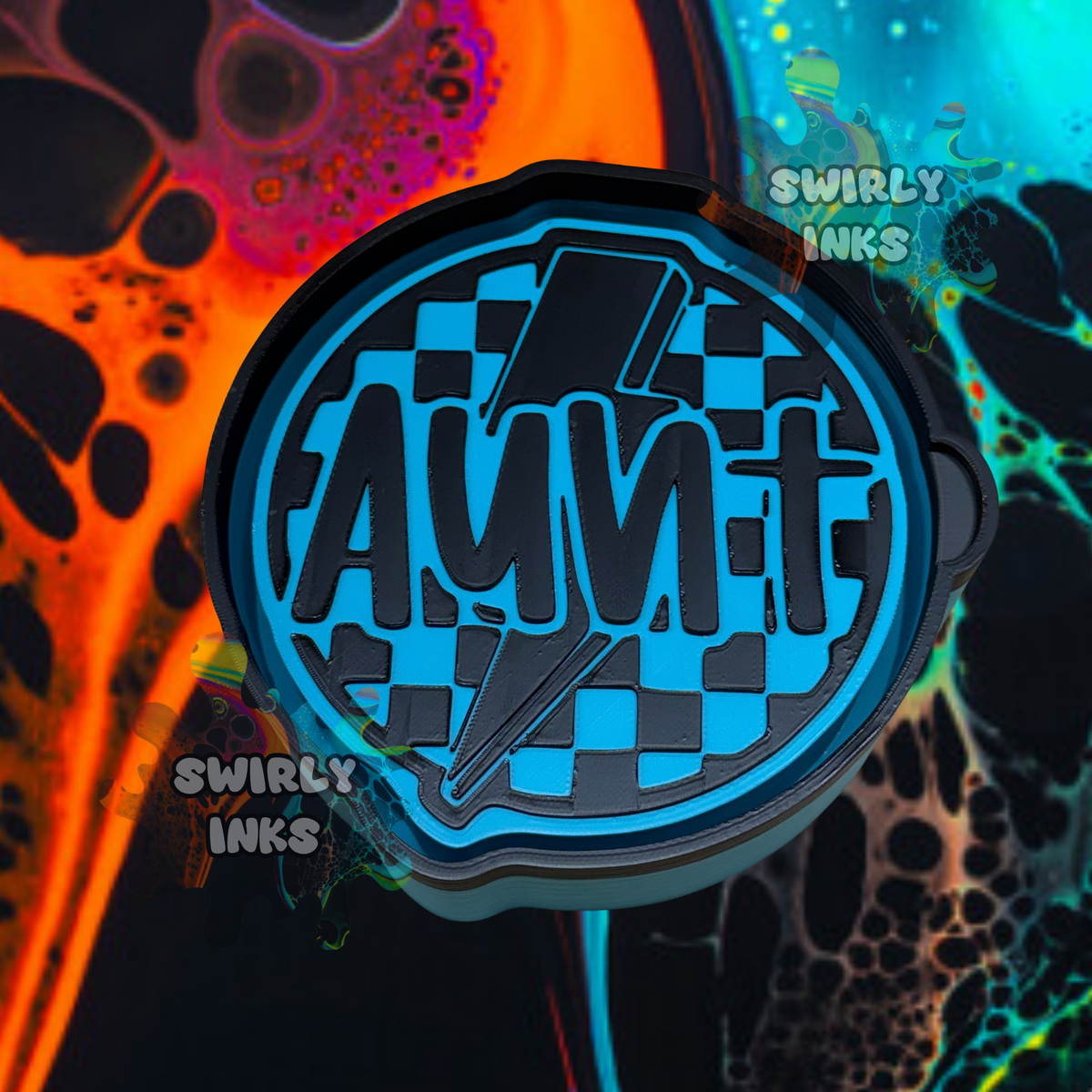 Aunt Checkered Bolt Freshie Mold