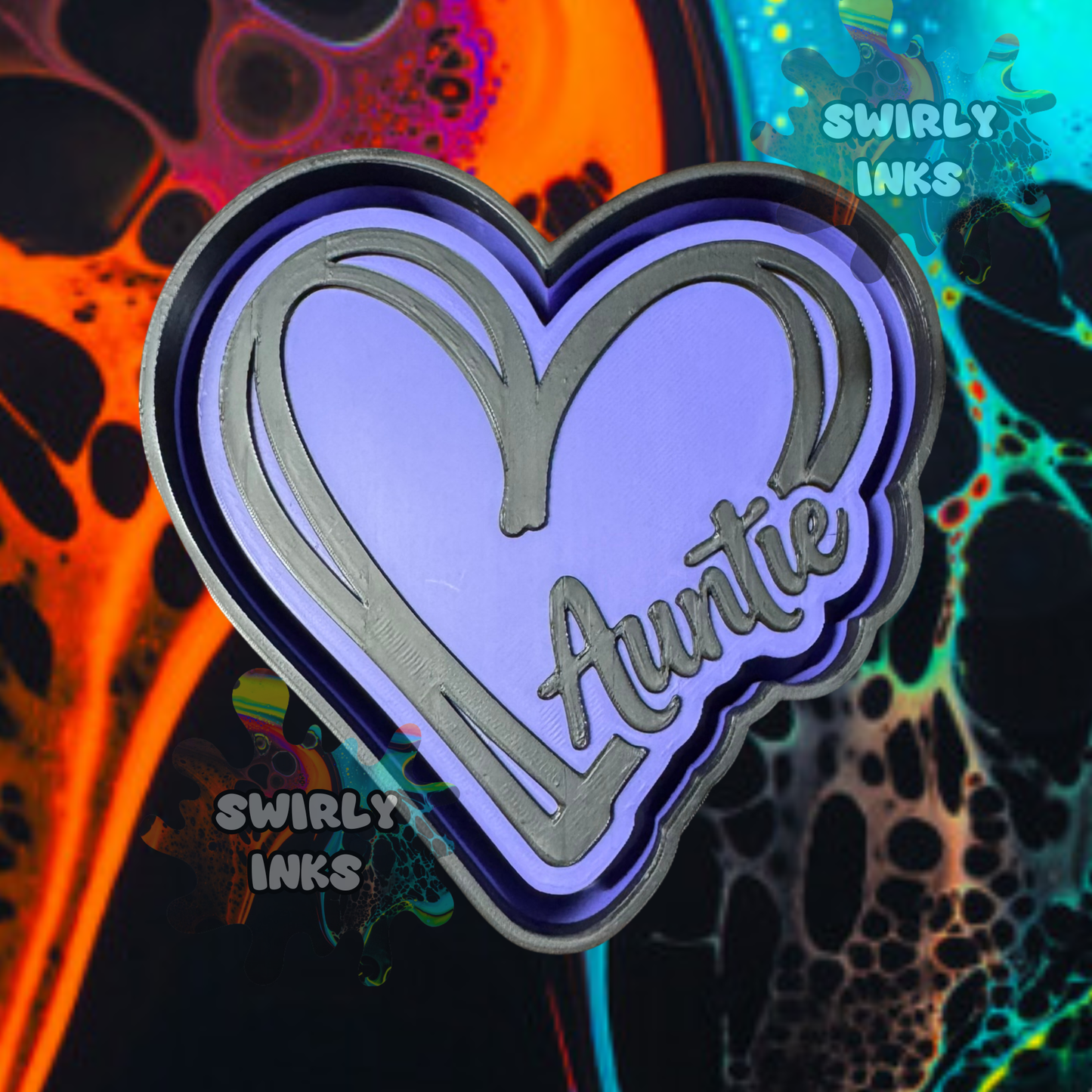Auntie Heart Freshie Mold