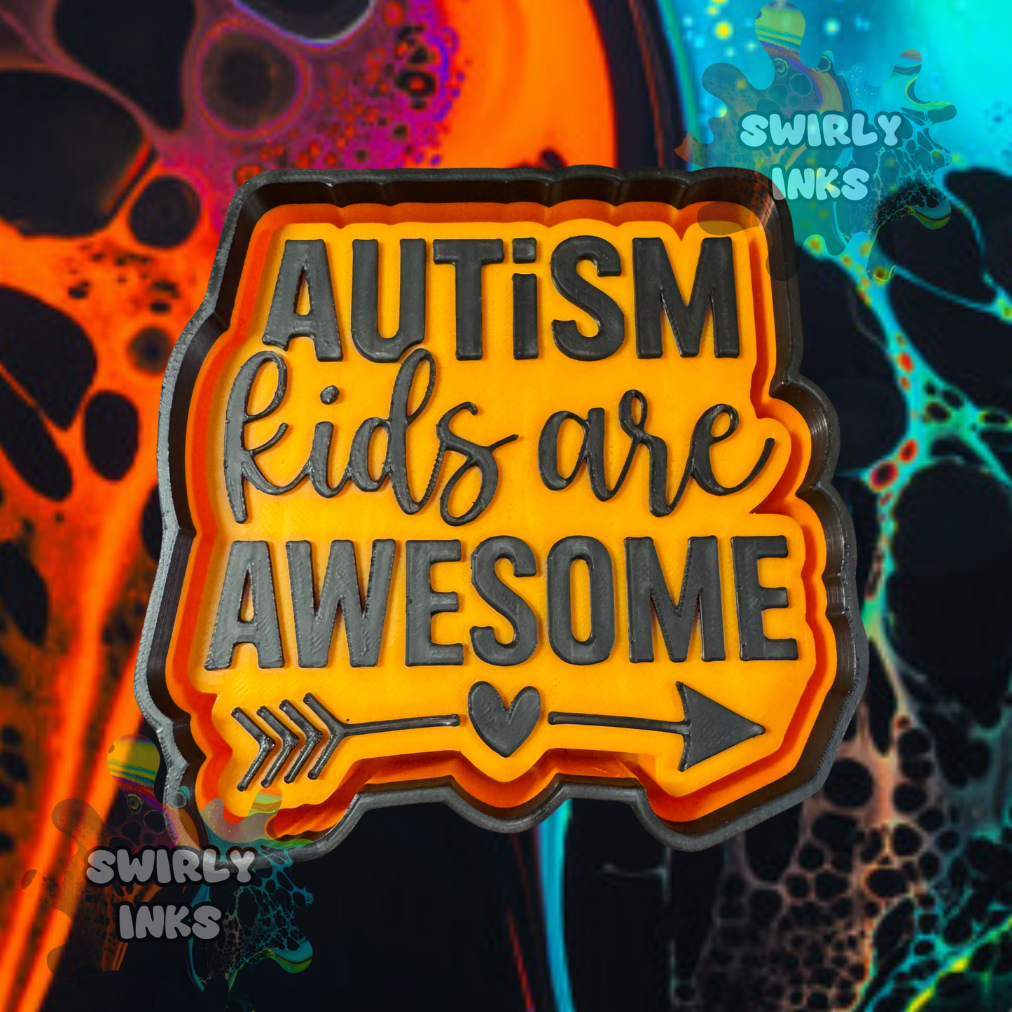 Autism Kids Are awesome Freshie Mold