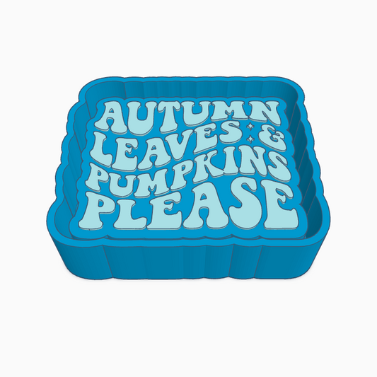 Autumn Leaves & Pumpkins Please Freshie Mold