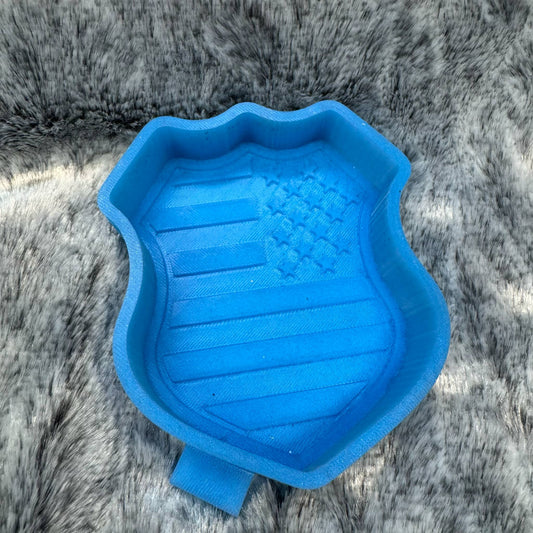 Badge Flag Freshie Mold