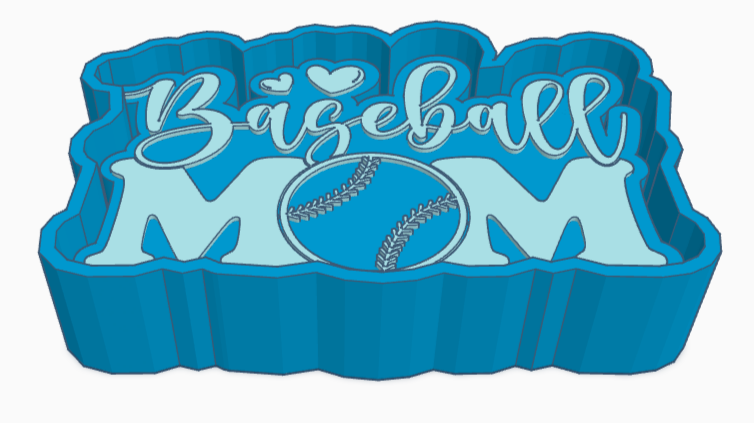 Baseball Mom Freshie Mold