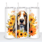 Dogs with Sunflowers