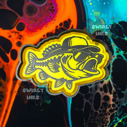 Bass with Baseball Hat Freshie Mold