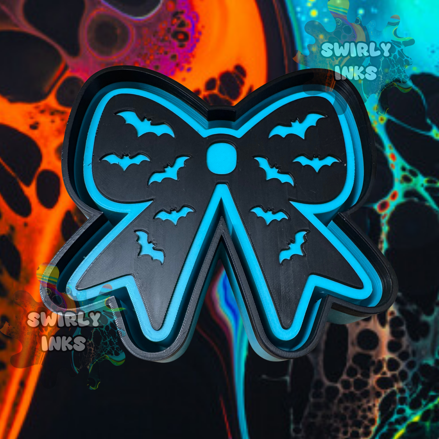 Bats Bow Freshie Mold