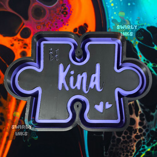 Be Kind Puzzle Piece Freshie Mold
