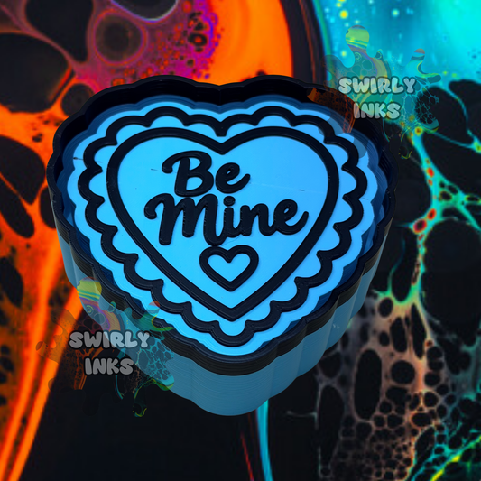 Be Mine Heart Freshie Mold