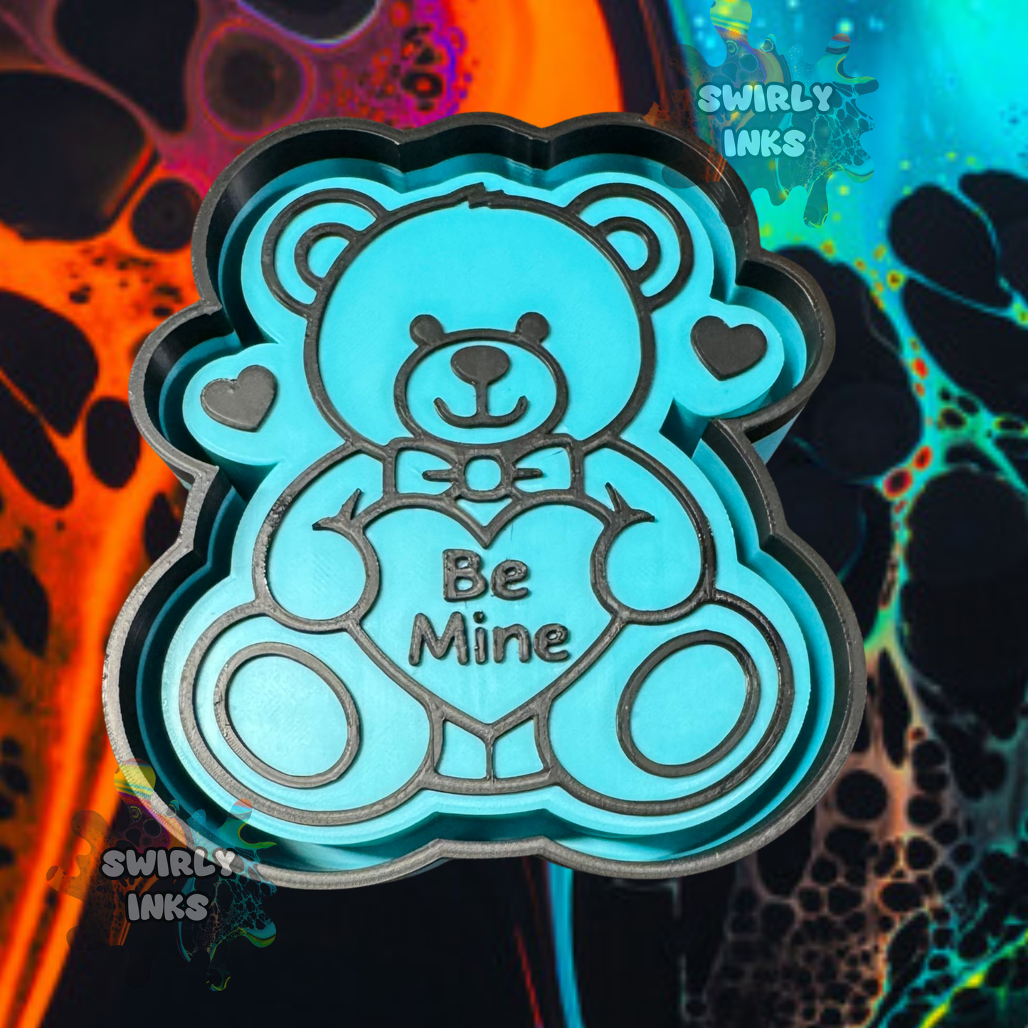 Be Mine Teddy Bear Freshie Mold