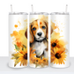 Dogs with Sunflowers