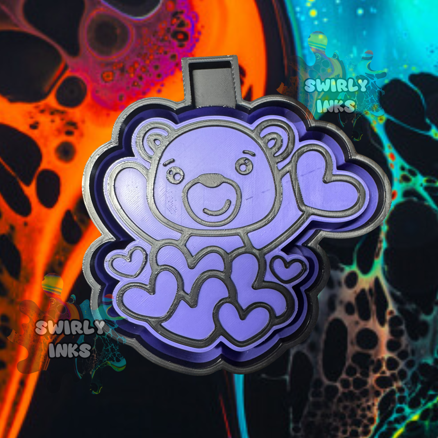 Bear with Hearts Freshie Mold