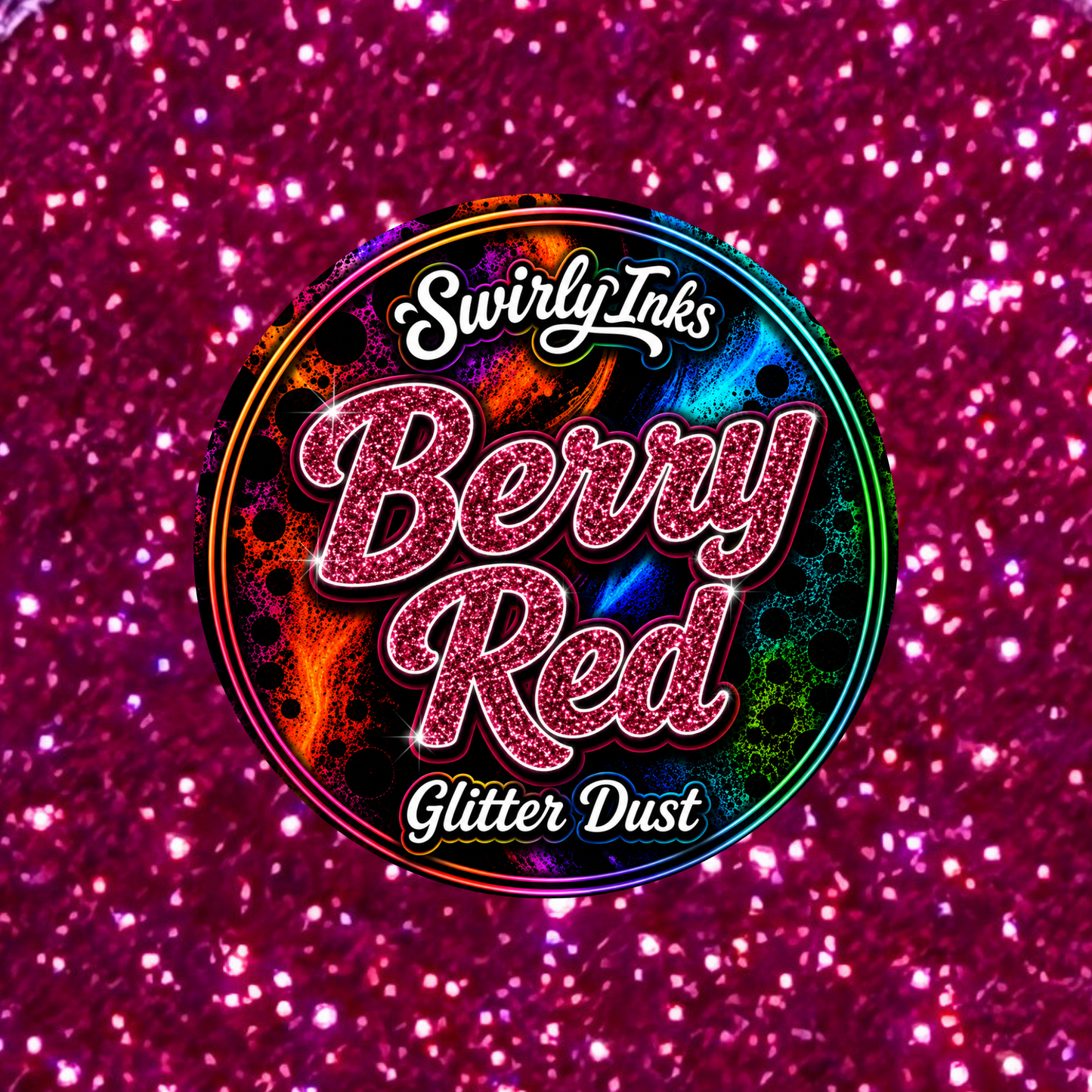 Berry Red Glitter Dust 1oz