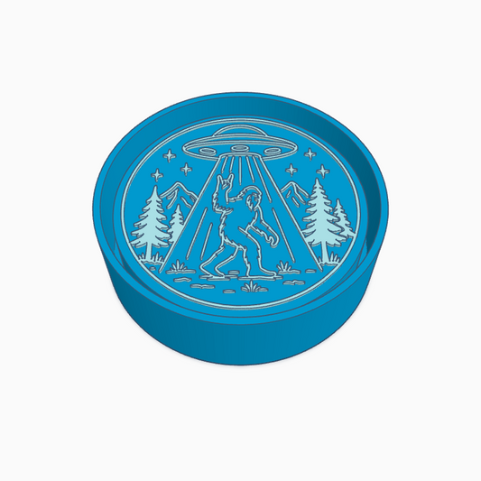 Bigfoot and UFO Freshie Mold