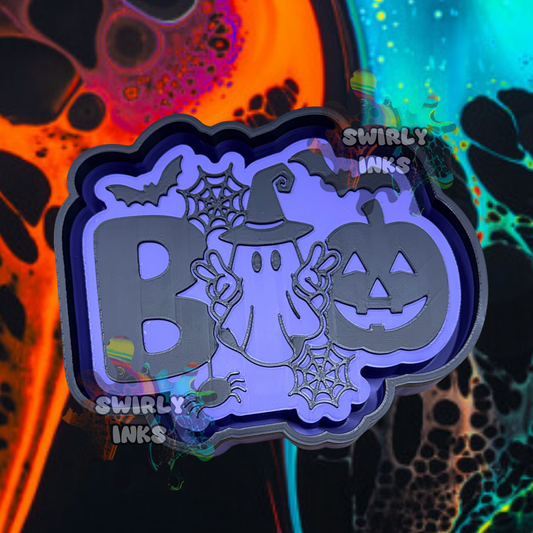 Boo Peace Ghost Freshie Mold