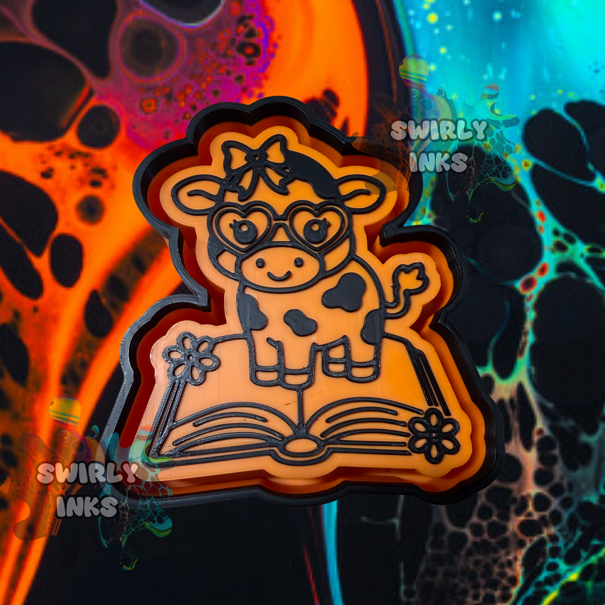 Bookish Cow Freshie Mold