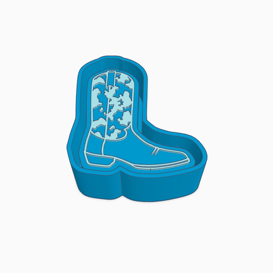 Cow Print Boot Freshie Mold