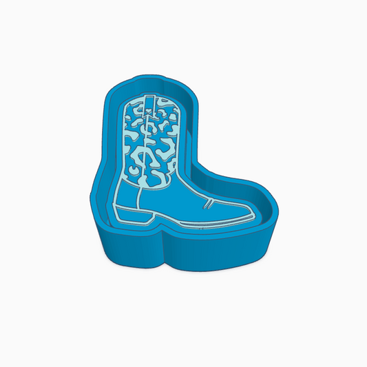 Leopard Print Boot Freshie Mold