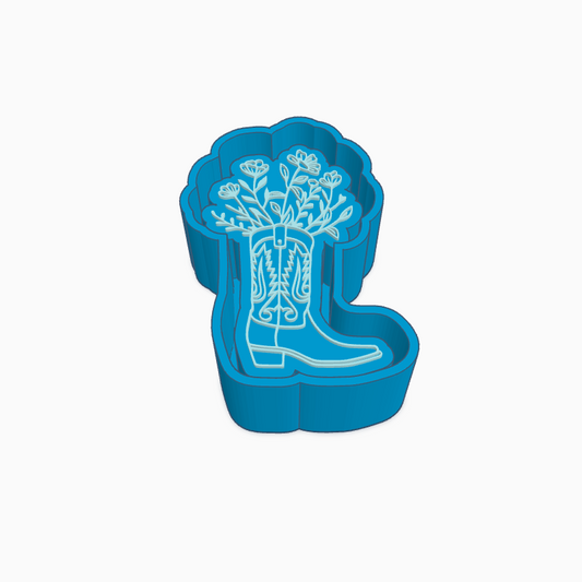 Flower Boot Freshie Mold