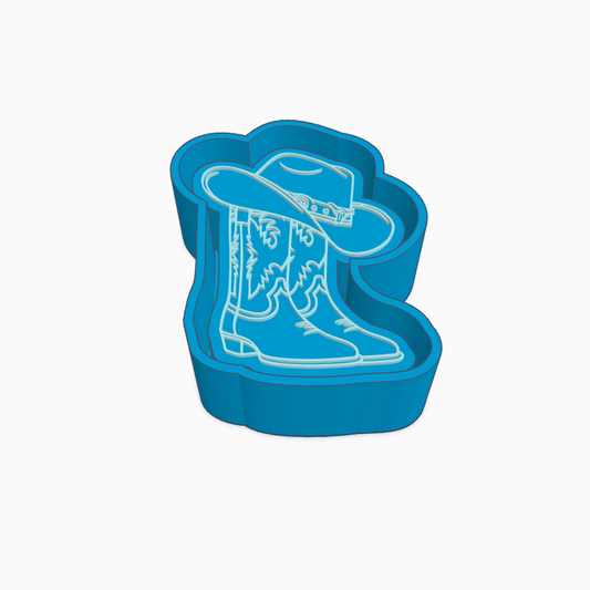 Cowboy Hat Boots Freshie Mold