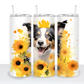 Dogs with Sunflowers