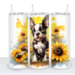 Dogs with Sunflowers