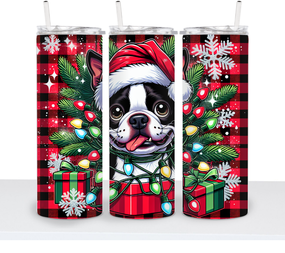 Christmas Dogs with Lights