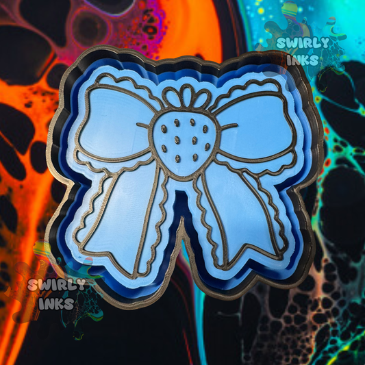 Bow with Strawberry Freshie Mold
