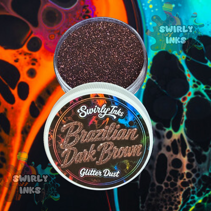 Brazilian Dark Brown Glitter Dust 1oz