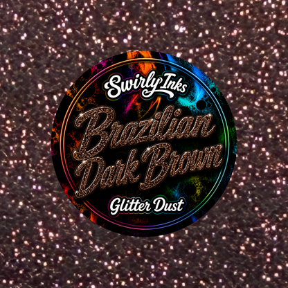 Brazilian Dark Brown Glitter Dust 1oz