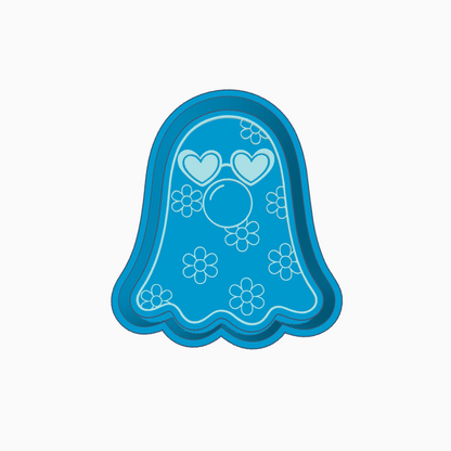 Bubble Gum Ghost Flowers Freshie Mold