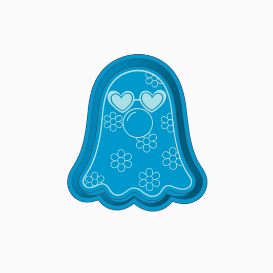 Bubble Gum Ghost Flowers Freshie Mold