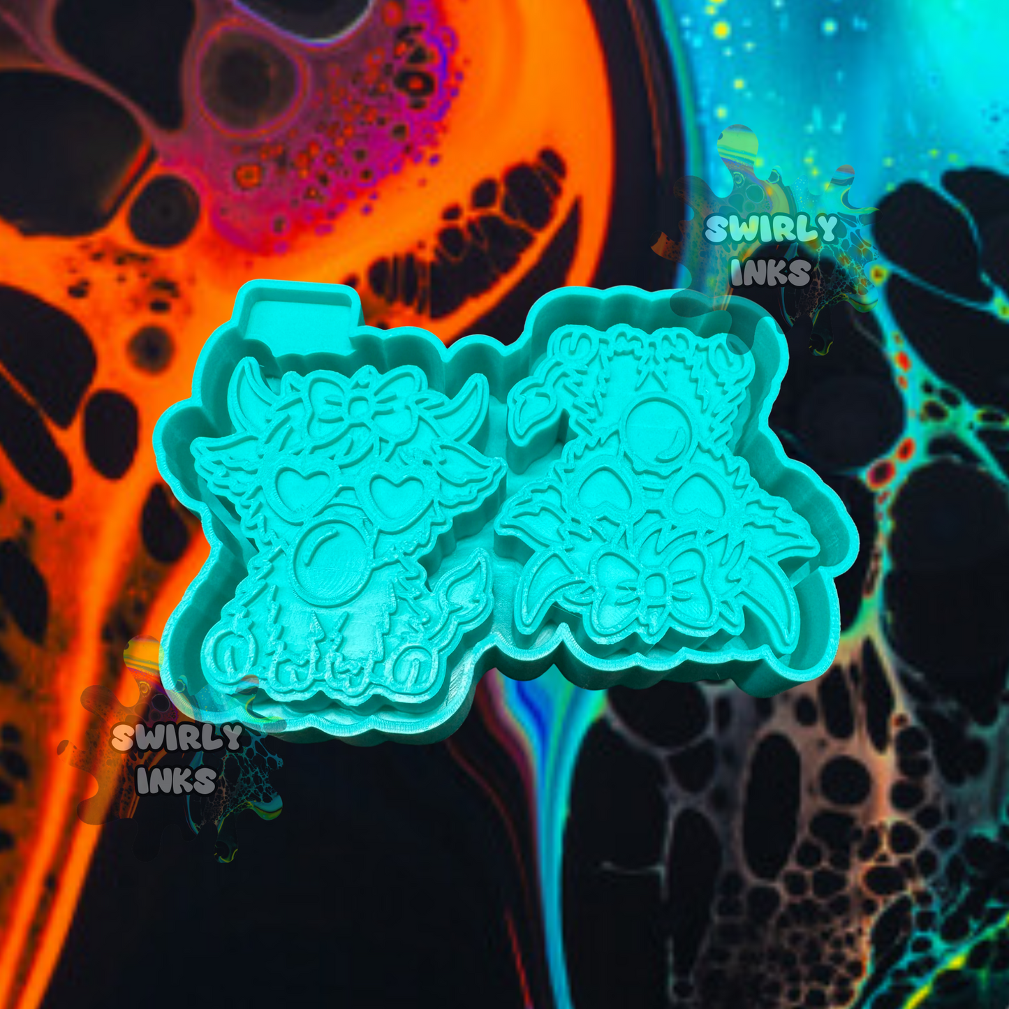 Bubble Gum Cow Vents Freshie Mold