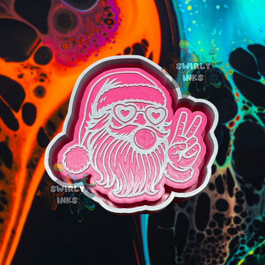 Bubble Gum Santa Freshie Mold