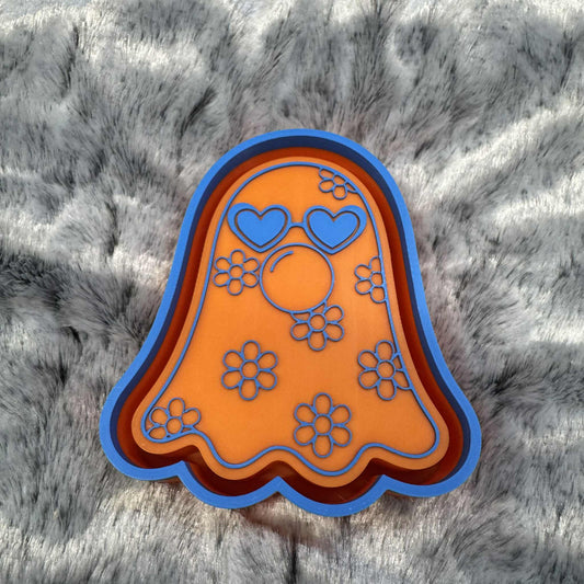 Bubble Gum Ghost Flowers Freshie Mold