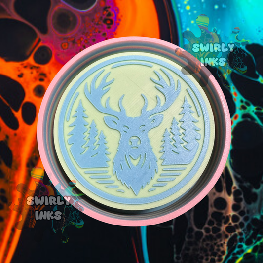 Deer Head Round Freshie Mold
