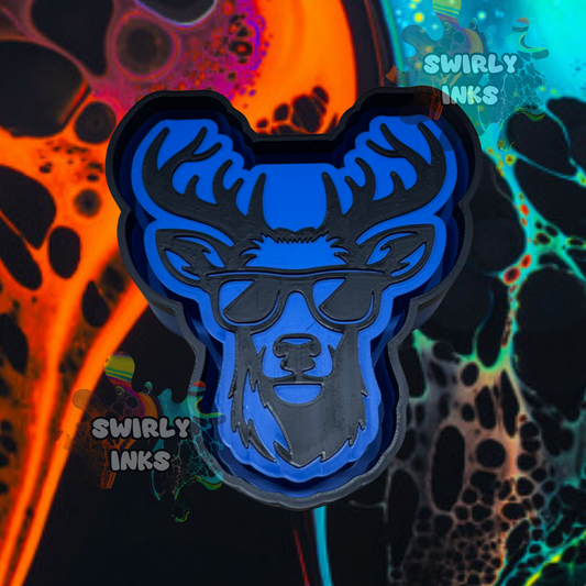 Buck Head with Sunglasses Freshie Mold