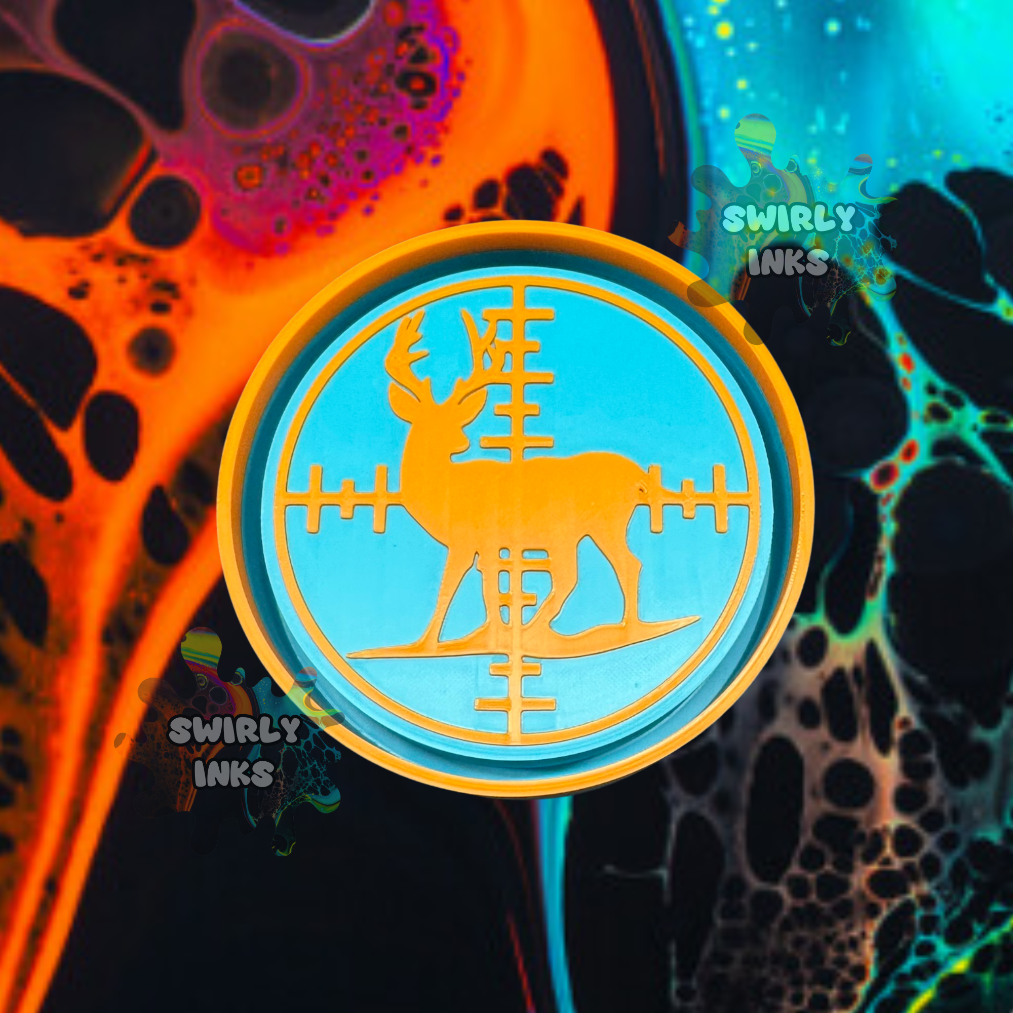 Freshie Target Buck Target Freshie Mold – Swirly Inks N Glittered Designs