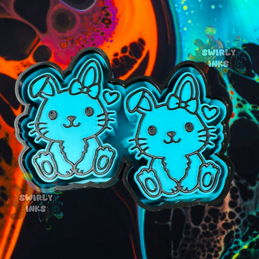 Bunny with Bow Vent Freshie Mold